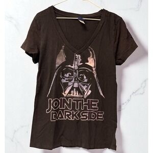 Women's Size L Star Wars‎ Darth Vader T-Shirt Ladies Tee T Shirt V-Neck